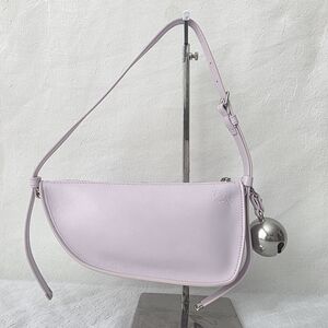 Auth Burberry Calfskin Mini Shield Sling Shoulder Bag